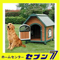 02)【送料無料！】屋外用木製犬舎アイリスオーヤマウッディ犬舎ドア付DK-600