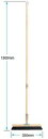 　【ポイント10倍】03)　山崎産業　コンドル　手に良くなじむ木柄の長柄タイプのほうき。コンドル自由箒B C3-000U-MB