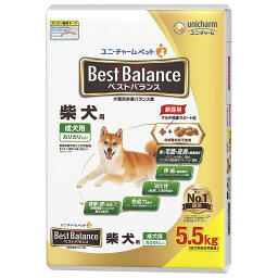 ユニチャーム 犬 ドライ <strong>ベストバランス</strong> カリカリ仕立て <strong>柴犬</strong>用 5.5kg ペット用品