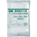 ■TRUSCO 小型ポリ袋 縦380X横260Xt0.05 200枚入 透明 A-2638 トラスコ中山(株)【7653701:0】