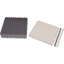 ■IRIS 527517 ジョイントマット 60×60 16枚 ブラウン/ベージュ〔品番:JTMR616BR〕【8186847:0】