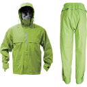 ■TRUSCO ベンチレーション(通気口)付レインスーツ ライム L TRW360-84-L 【8564331_0】