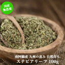 【国産無農薬 無化学肥料】ステビアリーフ100g(熊本県産)/ノンカロリー 天然の甘味料 糖