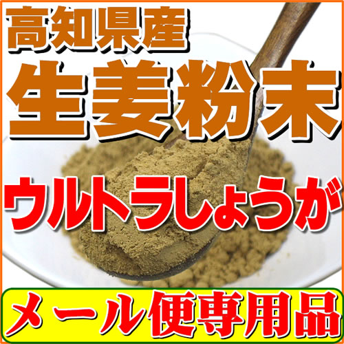 【メール便専用・代引き不可】【送料無料】今話題の乾燥粉末しょうが（ウルトラ生姜）高知県産生姜パウダー100g今話題の乾燥しょうがパウダー粉末生姜はウルトラ生姜とも呼ばれています。