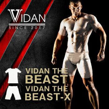 3set 加圧シャツ + 加圧スパッツ セット [ VIDAN the BEAST X ビダンザビースト ビーストエックス ] 上下ゼット ビダン ザ ビースト 半そで 白 筋肉マッチョ メンズインナー 男性 筋トレなし 半袖 加圧下着 加圧トレーニング 加圧トレーニング メンズエクササイズ 送料無料