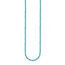 トーマス・サボ THOMAS SABO ネックレス レディース アクセサリー 幅0.2cm シルバー 人工ターコイズ トルコ石 サイズL42v アジャスター付き 40-42cm KE1179-404-17-L42v 正規品【o】【SS4P20】【ギフト】【ポイント20倍】
