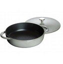 【送料無料】Staubストウブニダベイユ・ソテーパン 24cm グレー 40509385(1262318)