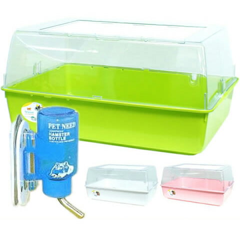 「ミニデュナ」と「吸盤タイプ給水ボトル タイニ」のセット/ハムスターケージ 飼育ケース 飼育ケージ ジャンガリアン