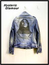 F【Hysteric Glamour ヒステリックグラマー Wライダースデニムジャケット】2AB-6740【中古】