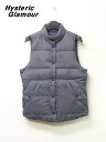 F【Hysteric Glamour FUCK BEAR DOWN VEST ヒステリックグラマー ダウンベスト ファックベアー ベア リバーシブル No. 0193AV01】【中古】