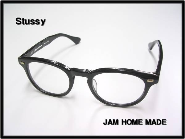 【楽天市場】【Stussy [ステューシー] x JAM HOME MADE [ジャムホームメイド] ALEX 黒ぶち眼鏡】001Black