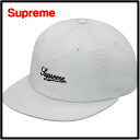 M 饤ȥ졼 Light Grey Supreme [ץ꡼] Script Logo Fitted 6-Panel ץ  6ѥͥ åס