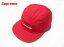 Red【Supreme 17AW Side Zip Camp Cap シュプリーム サイド ジップ キャンプ キャップ BOX LOGO ボックスロゴ】