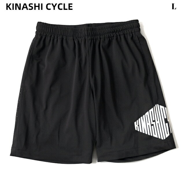 L【木梨サイクル メッシュハーフパンツ kinashicycle キナシサイクル BLACK ブラック <strong>木梨憲武</strong> ショートパンツ ショーツ】