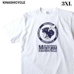 3XL【KINASHI CYCLE Tシャツ（メンターム×木梨サイクル）WHITE キナシサイクル Tシャツ 白 ホワイト <strong>木梨憲武</strong> 近江兄弟社】
