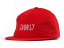 Gnarly Font Corduroy Strapback Hat Cap Red キャップ 送料無料