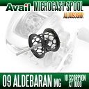 Avail(アベイル) 09アルデバランMg・10スコーピオンXT1000用 軽量浅溝スプール Avail Microcast Spool ALD0936RR (溝深さ3.6mm) ブラック *