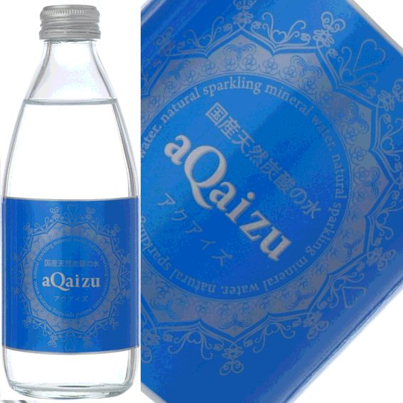 国産天然炭酸水aQaizu　アクアイズ330ml×24本入