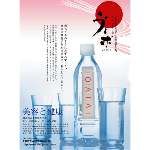 【送料無料・税込】ナノクラスター水VIVO（ヴィボ）（500ml×24本）1ケース