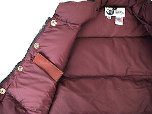 CrescentDownWorks【クレセントダウンワークス】ItalianVest60/40ClothNavy/Burgundyイタリアンベスト【ダウンベスト】アメリカ製