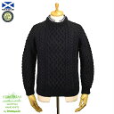 STRATHTAY By INVERALLAN【ストラステイ バイ インバーアラン】1A Crew Neck Sweater クルーネック セーター Navy スコットランド製