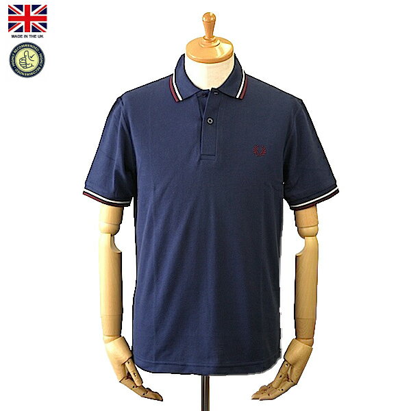Fred Perry tbhEy[ M12 Men's Twin Tipped Fred Perry Polo Shirt C14 French Navy Y cC eBbv tbhy[ |Vc |Vc p