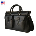 Ghurka【グルカ】NO.5 EXAMINER エグザミナー Vintage Black Leather ブリーフケース