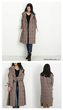 グレンチェック コート ロング チェック コート レトロ チェスター ジャケット チェスターコート レディース 春 スプリング coat 大人 女性 スプリングコート 長袖 高品質 162365