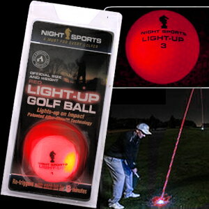 光るゴルフボール　ライトアップゴルフボール　レッド[golf balls][ゴルフコンペ景…...:henkaq:10004967