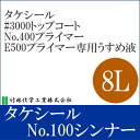 ショッピングシール タケシールNo.100シンナー [8L] 竹林化学工業・専用シンナー・うすめ液・希釈剤