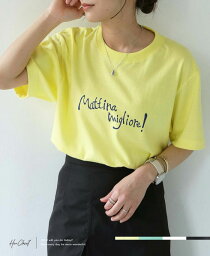 MattinaロゴTシャツ ロゴT Tシャツ プリントTシャツ トップス カットソー レディース 春 夏 半袖 おしゃれ シンプル 大人カジュアル 大人可愛い きれいめ ゆったり 大きめ 大きいサイズ 綿100 コットン ロング丈 丸首 ストリート マニッシュ カジュアル