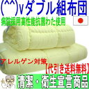 病院で使われている抗菌! (^^)v【アレルギーの方に】ダブルNANOウォシュアルファα掛布団&多層式極太敷組布団セット(代引送料無料) 【HLS_DU】