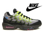 NIKE AIR MAX 95 WOVEN BLACK/PHOTO BLUE-VOLT AQ0764-001 ナイキ エアマックス95 ウーブン ブラック/フォトブルー/ボルト(イエロー) 黒×青×黄 メンズ スニーカー