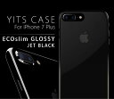ポイント10倍 保護フィルムプレゼント中 iPhone 7 Plus ケース YITS ECOslim GLOSSY(イッツ エコスリム グロッシー)アイフォン カバー ジェットブラック 送料無料