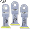 【CURT PRODUCT】バイメタルチタンコーティング マルチツール 替刃 3枚セット