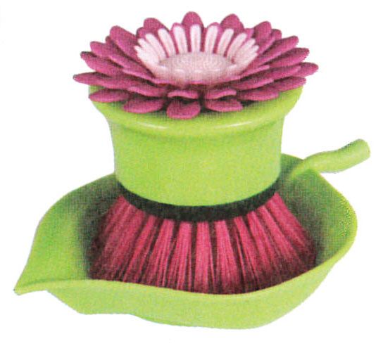 【ダルトン】DULTON フラワーパワーハンドディッシュブラシ[2339]FLOWER POWER HAND DISH BRUSH/アメリカン雑貨アメリカ雑貨食器洗いグラススポンジコップ洗い花鉢植え【楽ギフ_包装】