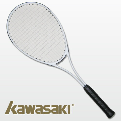 KAWASAKI（カワサキ）ソフトテニスラケットケース付き！KP-770モデル《カラー/ホワイト》【初心者・入門者向け軟式テニスラケット】