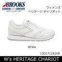 【QUOカード1000円分プレゼント対象品】ブルックス BROOKS スニーカー ウィメンズ W's HERITAGE CHARIOT ヘリテージ チャリオット White 1201711B 日本正規品【靴】