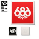 2018 686 SIX EIGHT SIX シックス エイト シックス ステッカー Knockout Logo Sticker 6inch L7WST