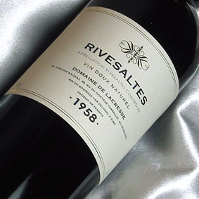 [1958]（昭和33年）デ・ラ・クレッセ リヴザルト Rivesaltes [1958]（750ml　赤 ワイン）