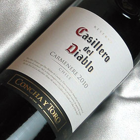 コンチャイ・トロ　ディアブロ　カルメネール '10　Conchay Toro Diablo Carmenere [2010] チリワイン/赤ワイン/フルボディ/750ml力強く密度がある地元品種のカルメネール　