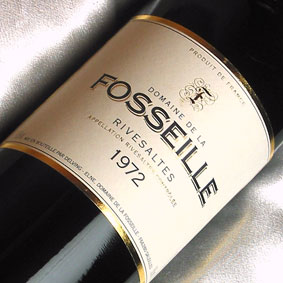 [1972]（昭和47年）フォセイユ・リヴザルト '72 Rivesaltes [1972]（750ml　赤 ワイン）生まれ年・お誕生日に生まれ年[1972]のプレゼントに最適！　赤ワイン　最速出荷可能　+800円で木箱入りラッピング　