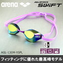 スイミングゴーグル 水泳 FINA承認 競泳 ミラーゴーグル ノンクッション アリーナ ARE