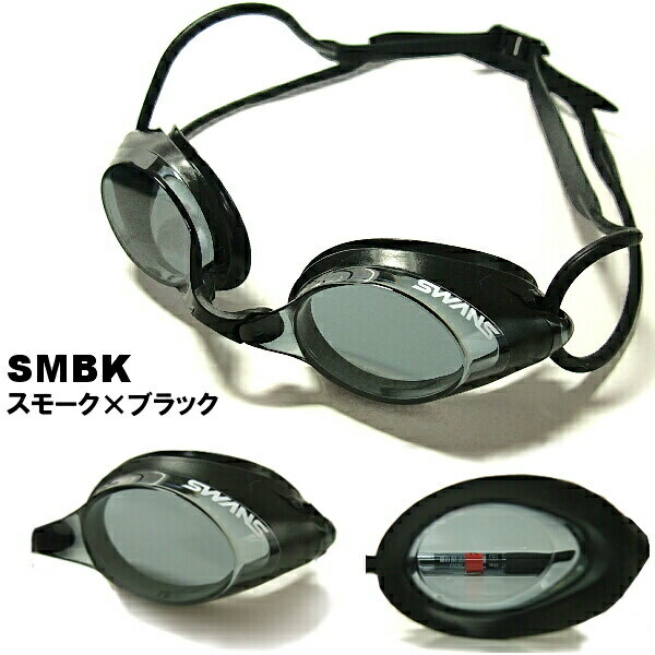 【SRX-N-SMBK】SWANS(スワンズ) クッション付きスイムゴーグル（クリアタイプ）
