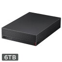 バッファロー USB3.1(Gen1)/USB3.0/USB2.0接続 外付けHDD 6TB ブラック HD-NRLD6.0U3-BA