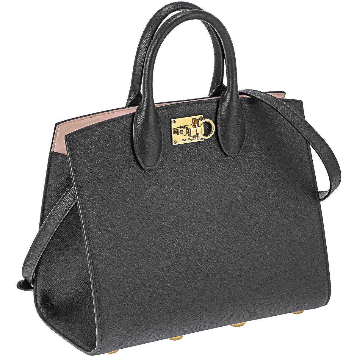 Ferragamo(フェラガモ) レディース ブラック ハンドバッグ 210398NE/BO