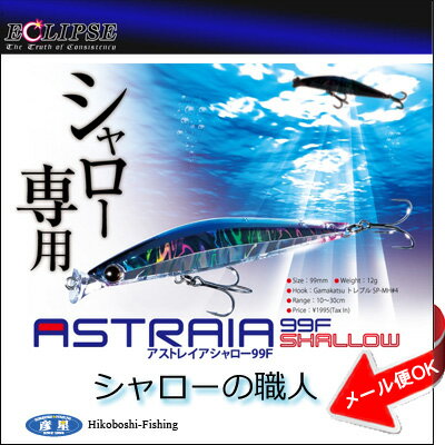 エクリプス ECLIPSEアストレイアシャロー 99F ASTRAIA SHALLOW 9…...:hikoboshi-fishing:10004722