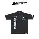 テトラポッツ TPドライポロ ブラック ポロシャツTPP-003 S?XL モンゴル800 (テトラポット)Tetrapots TP DRY POLO/BLACK釣り具 フィッシング ポロシャツ ウェア ウエア 半袖 磯釣り フカセ モンパチ モンゴル800 高里悟 重ね着