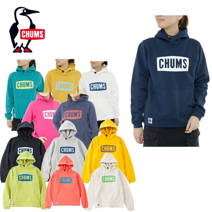 チャムス CHUMS スウェット レディース CHUMS Logo Pull Over Parka Women's チャムスロゴプルオーバーパーカー女性用 CH10-0523