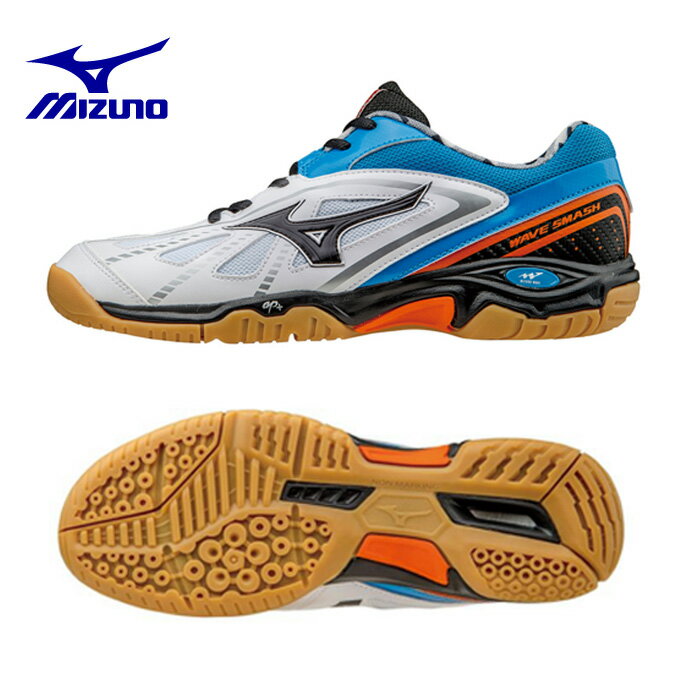 【ポイント5倍　5/29　9：59まで】ミズノ MIZUNOバドミントンシューズ メンズウエーブスマッシュ LO371GA166009バドミントン シューズ